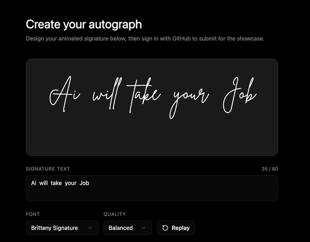 Autograph — Create & share your animated signature